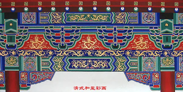 铁门关中国建筑彩画装饰图案